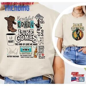 Luke Combs Growing Up And Getting Old Tour Shirt Unisex 2 Sided